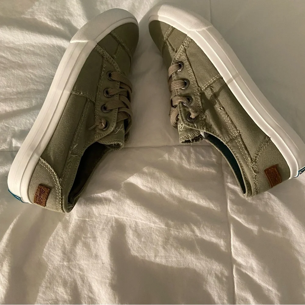Blowfish Olive Canvas Sneakers - Picture 8 of 12